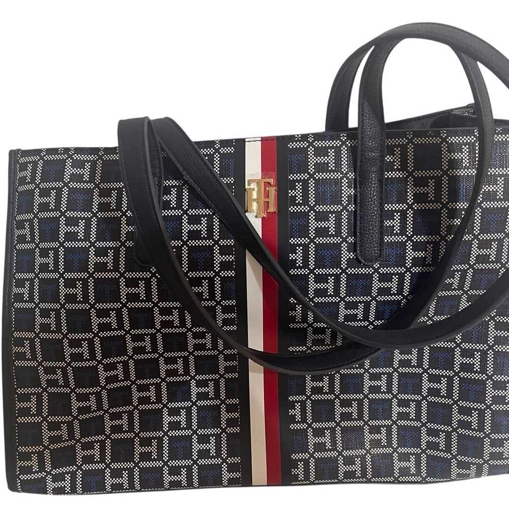 Tommy Hilfiger Black and White Women's Bag
